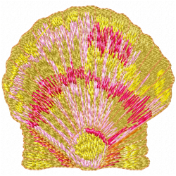 Seashell Embroidery Design 3 Seashell Embroidery Design 3